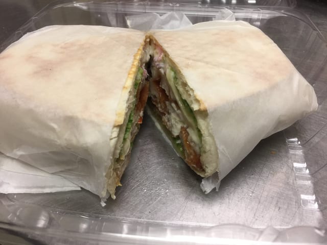 Greek veggie wrap.