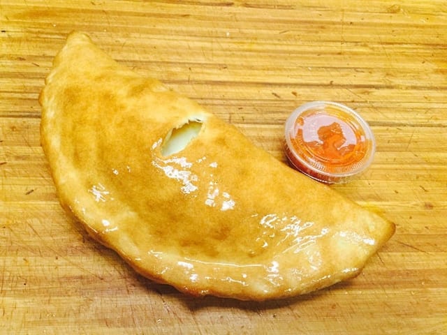 Buffalo chicken calzone.